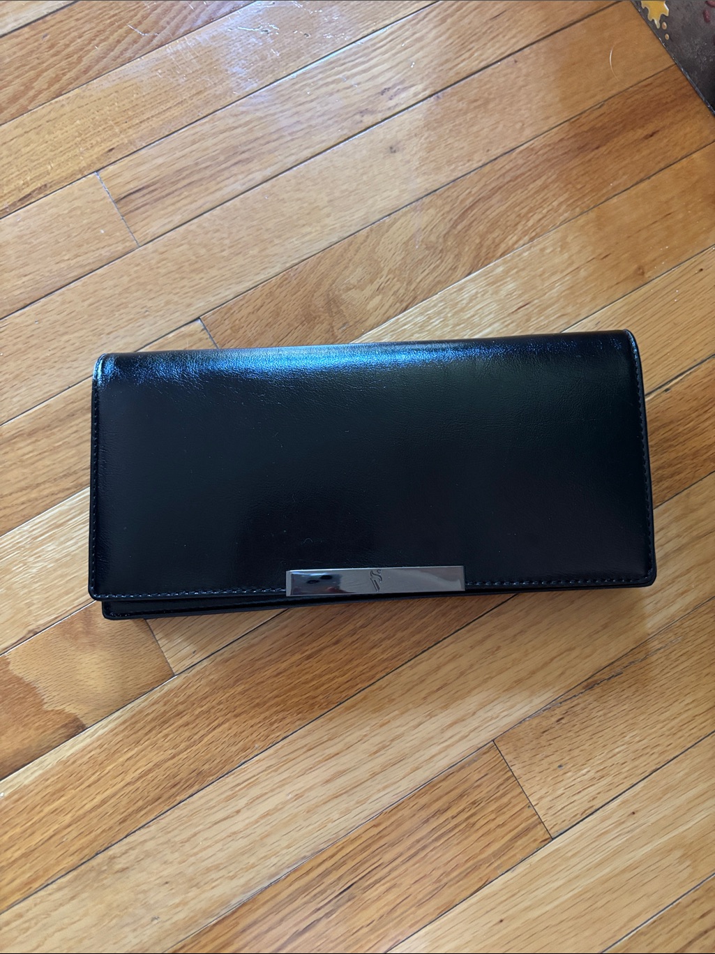 Simply Vera Vera Wang Anita Black Long Clutch Nwt Evening Bag Minimalist